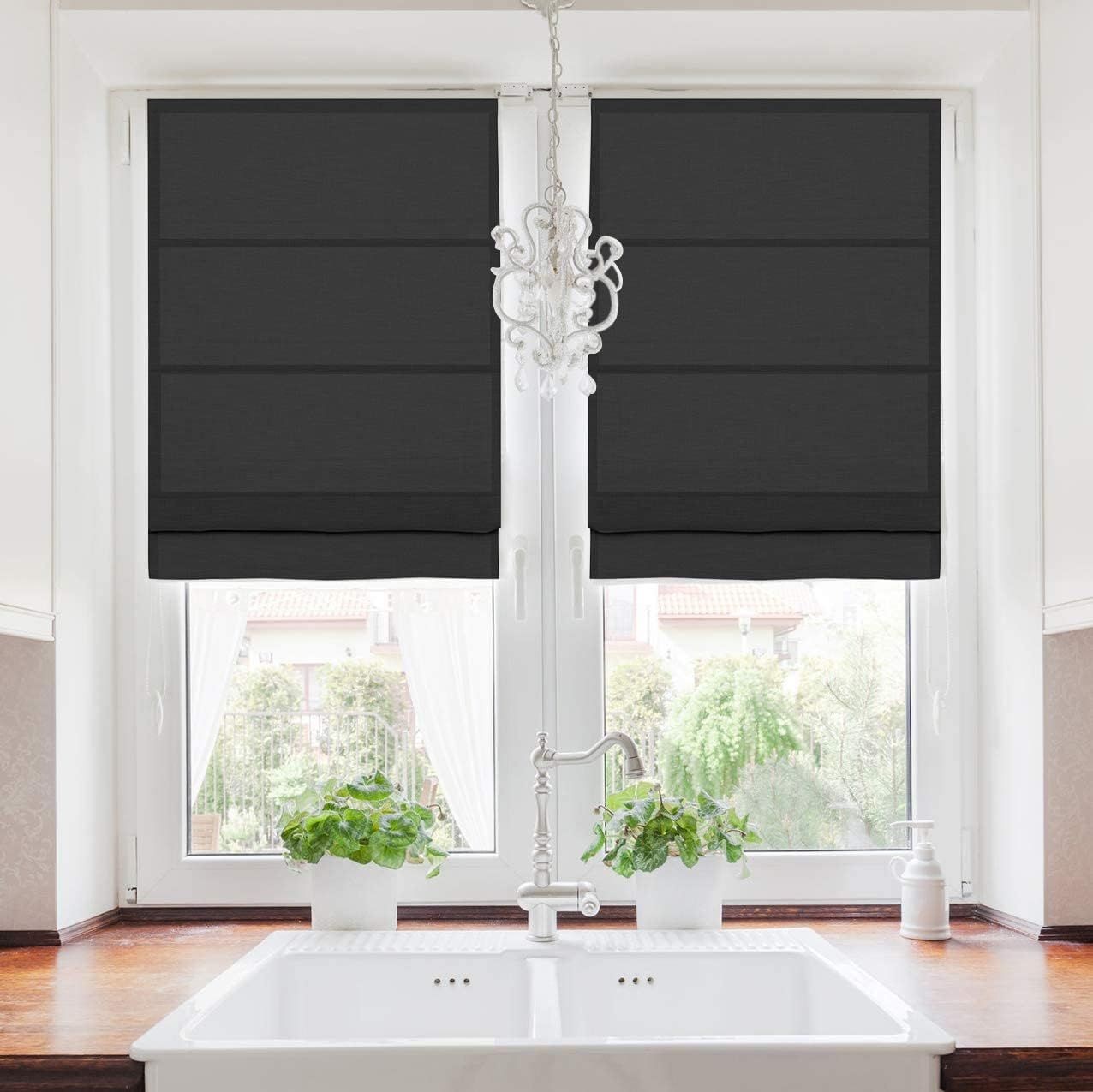 Soft Elegance: Roman Shades - Luxurious Fabric, Customizable Light Filtration